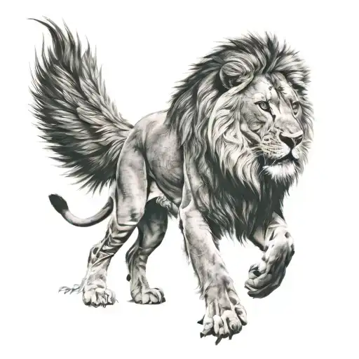 Roaring Lion And A Boy