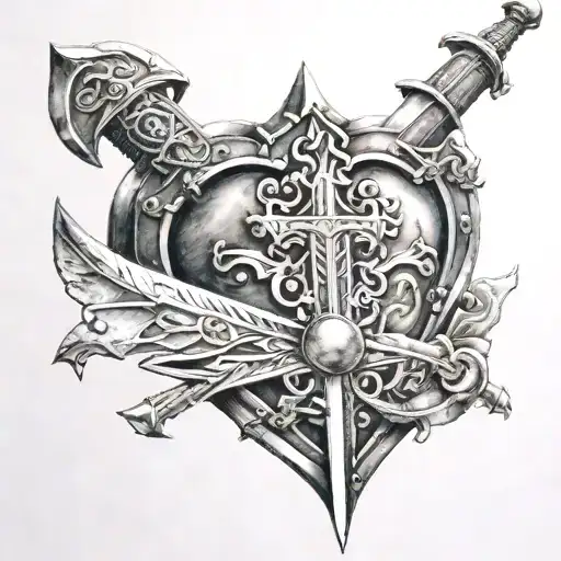 Gladiator Sword Heart Inside Order