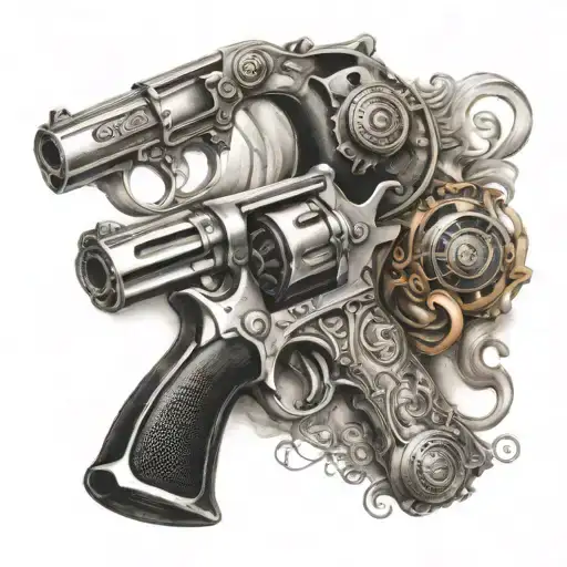 Ace And Revolver Gun