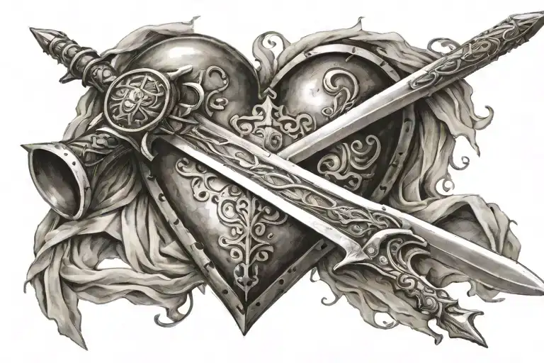 Gladiator's Sword Through The Heart