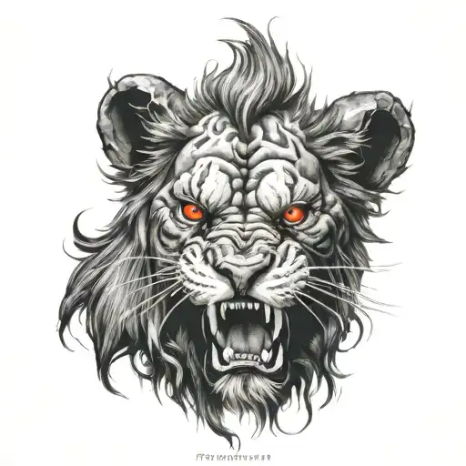 Demon Lion Eating My Heart