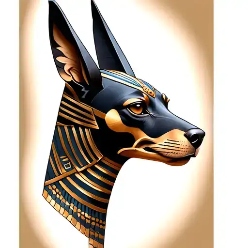 Anubis Egiptian God Dog Face