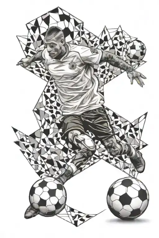 Soccer Ball And Geometric Shape