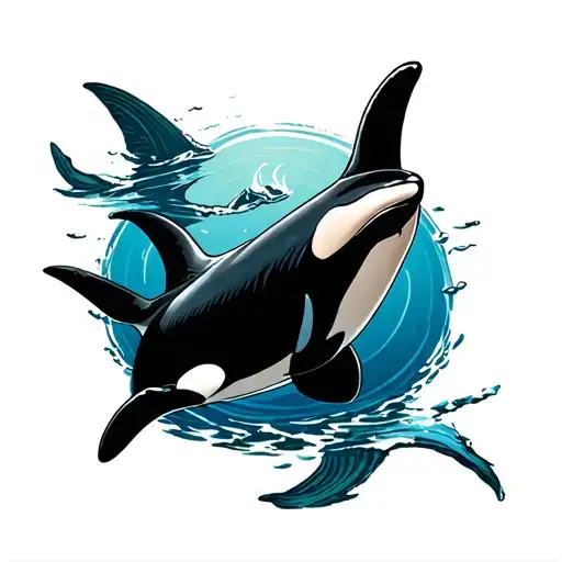 Orcas Hunting