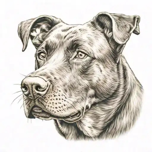 Brown Lab Dog Portrait