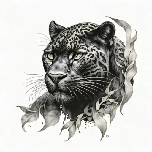 Black Panther Emerging From Djungle