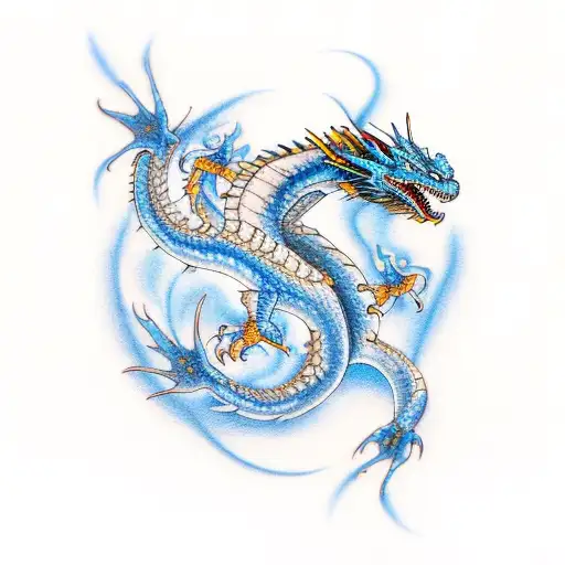 Blue Flying Dragon