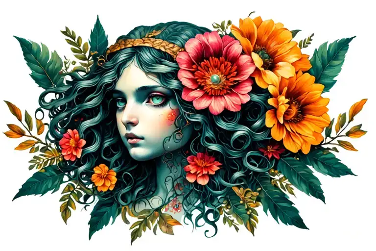 Medusa Books And Flowers And Nature Inspired