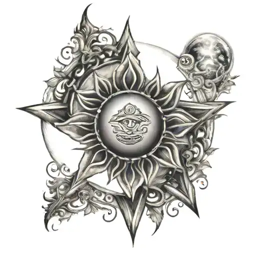 Sun Moon Crown Chakra