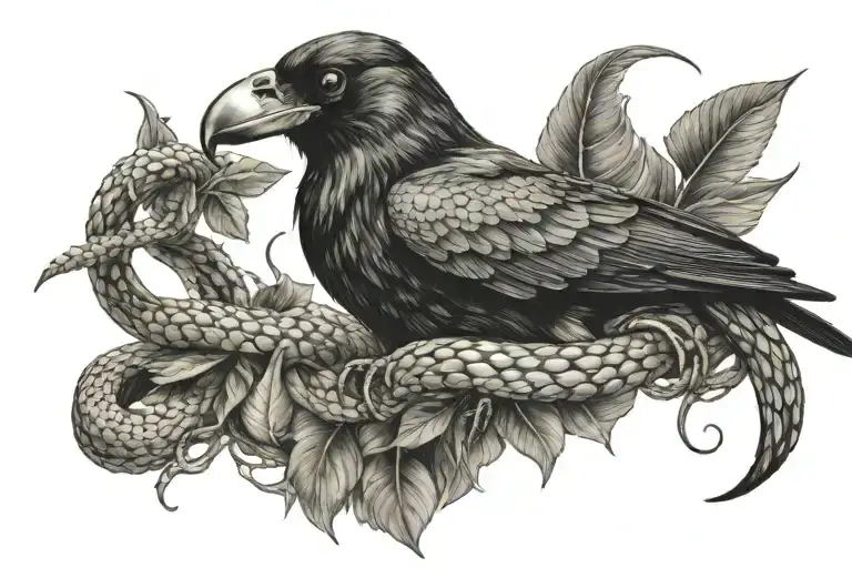 Crow And Snake