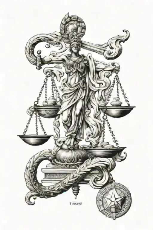 A Historical Figure Or Symbol Related To The Zodiac Signs Of Libra And Virgo