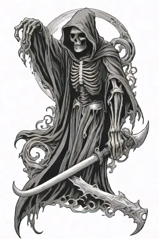 Grim Reaper With Semi Colon