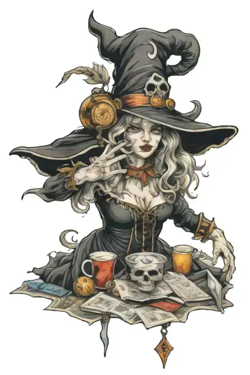 The Fool Tarot Card Witch