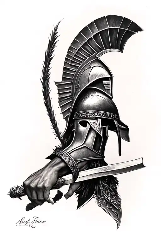 Spartan On The Forearm