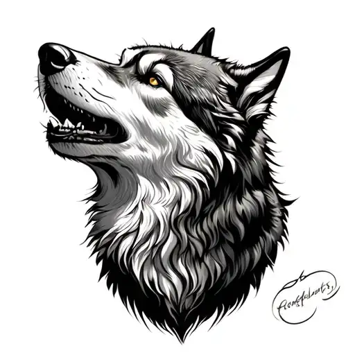 Wolf Howling At The Moon