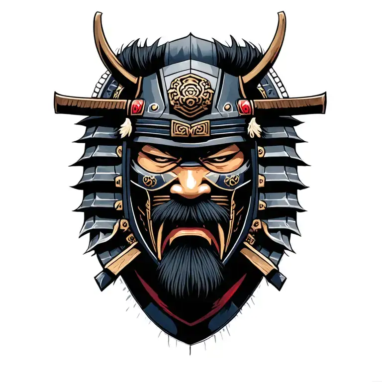 Samurai Head They Mask