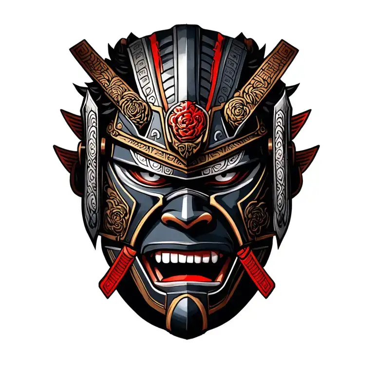 Samurai Head They Mask