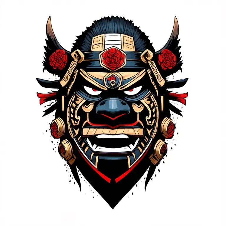 Samurai Head They Mask