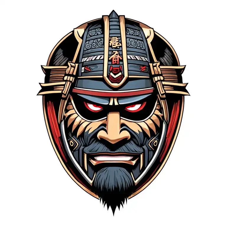 Samurai Head They Mask