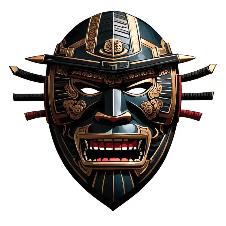 Samurai Head They Mask