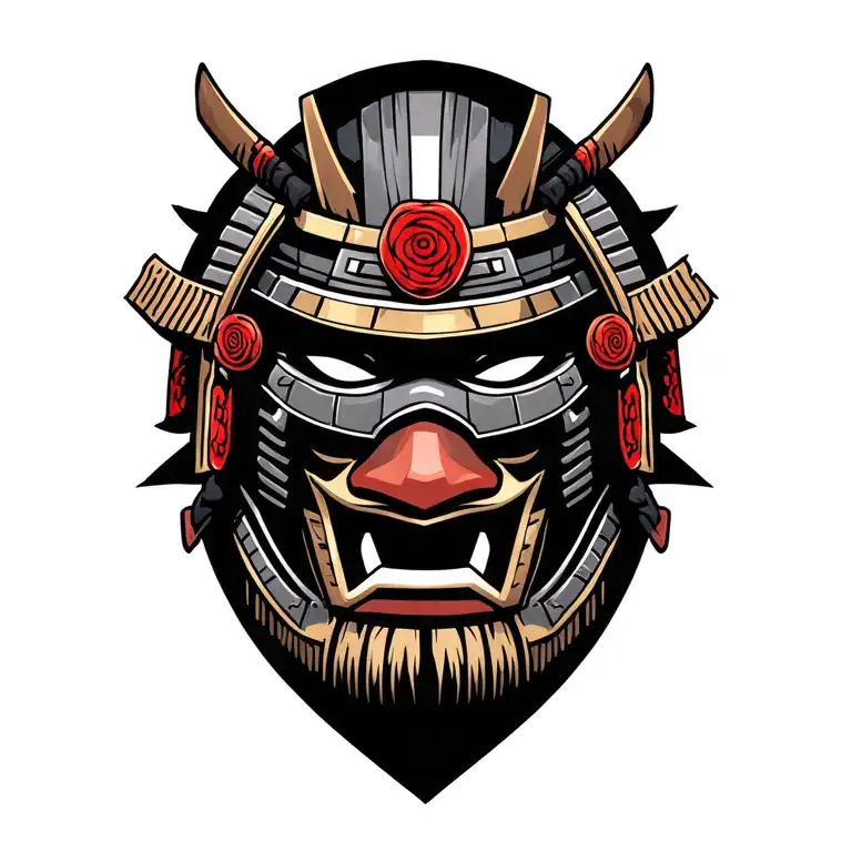 Samurai Head They Mask