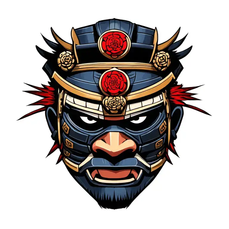 Samurai Head They Mask