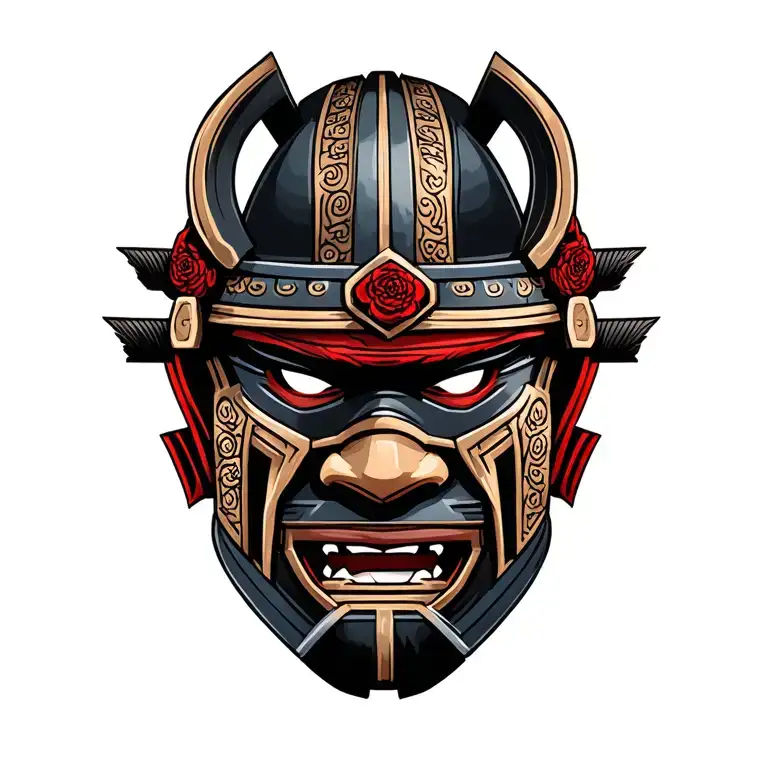 Samurai Head They Mask