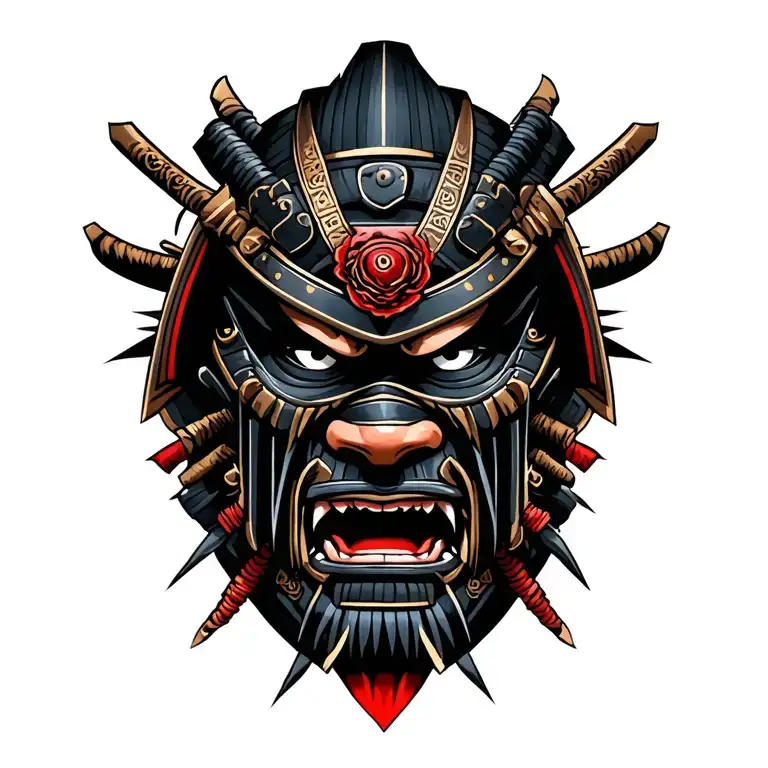 Samurai Head They Mask