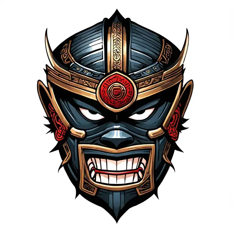 Samurai Head They Mask