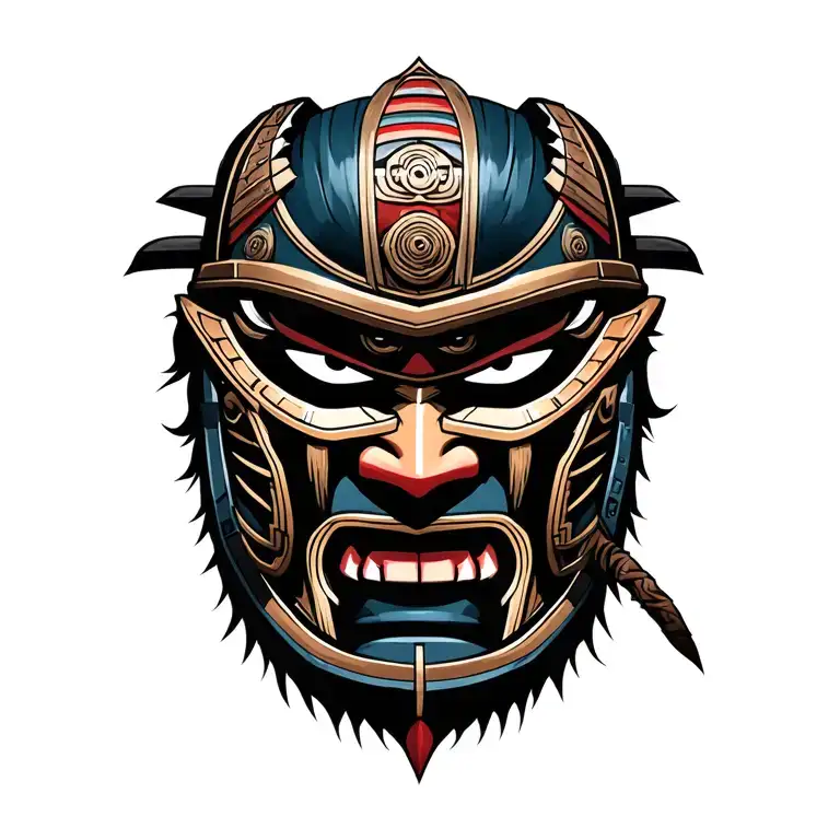 Samurai Head They Mask