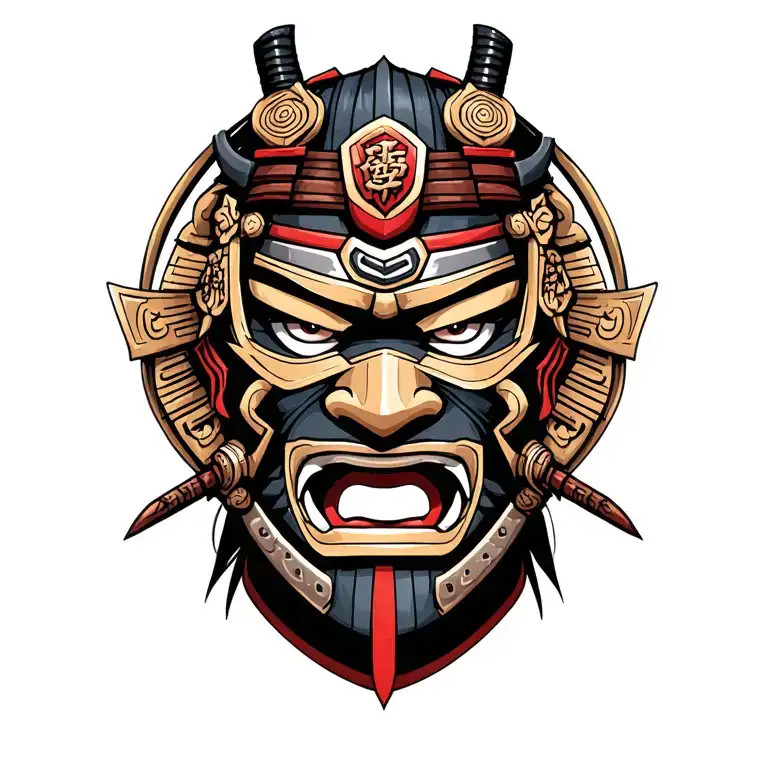 Samurai Head They Mask