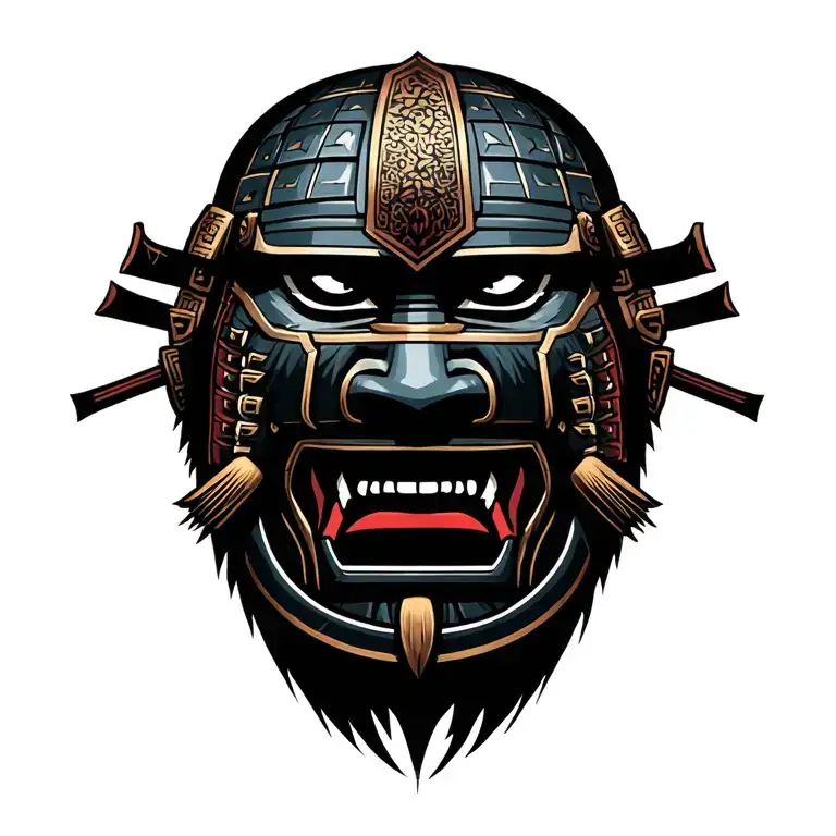 Samurai Head They Mask