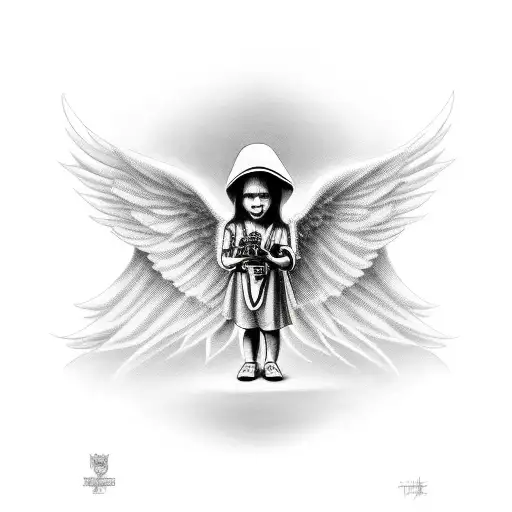 Angel With Ak 47 In His Hands
