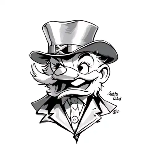 Scrooge Mcduck Monopoly Man Gangster
