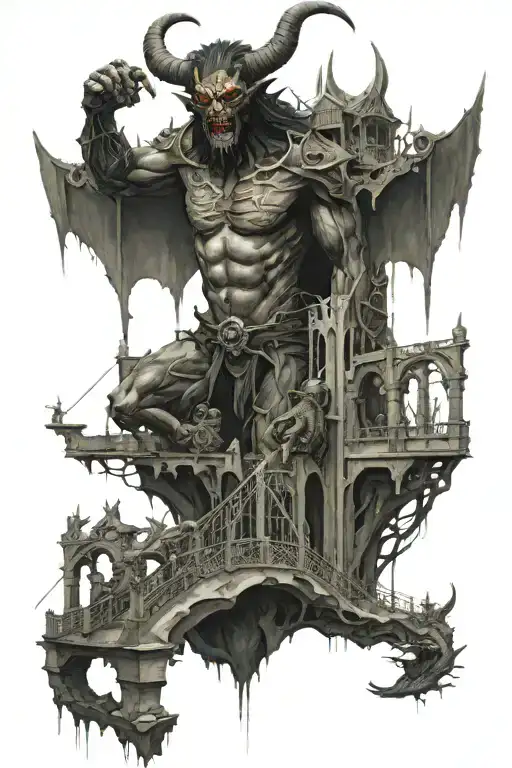 A Demon Enters The Gate Bridge