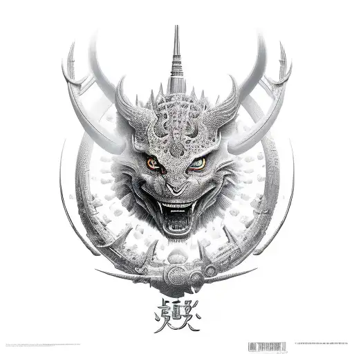 Full Back Samourai Cover With Japanese Theme