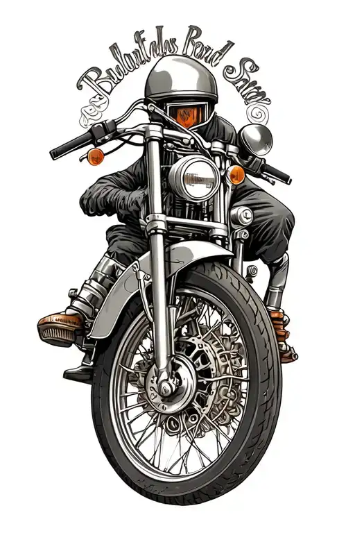 Old School Mechanical Motorcycle