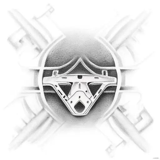 Motocross Biker In The Middle Of A Stairway To Heaven