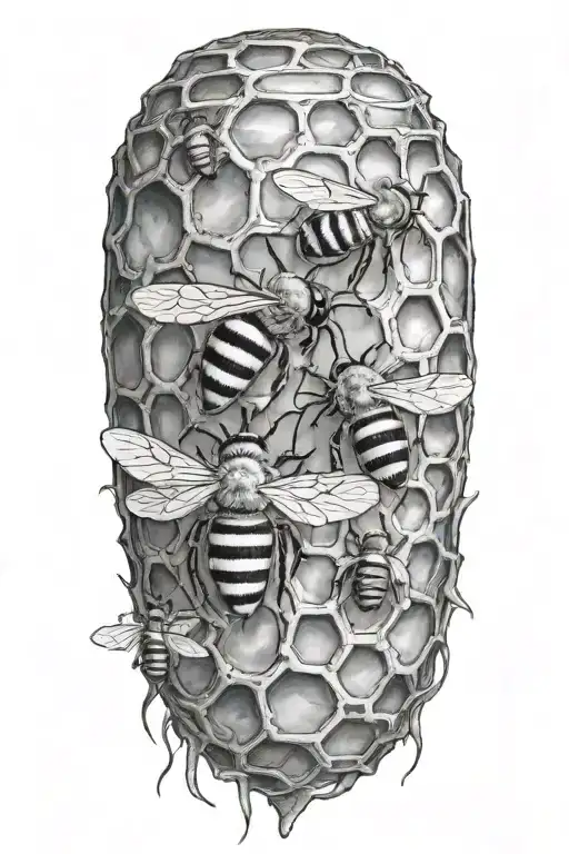 Honey Bees And Hive Transforming