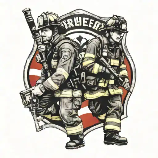 Firefighter And Policeman