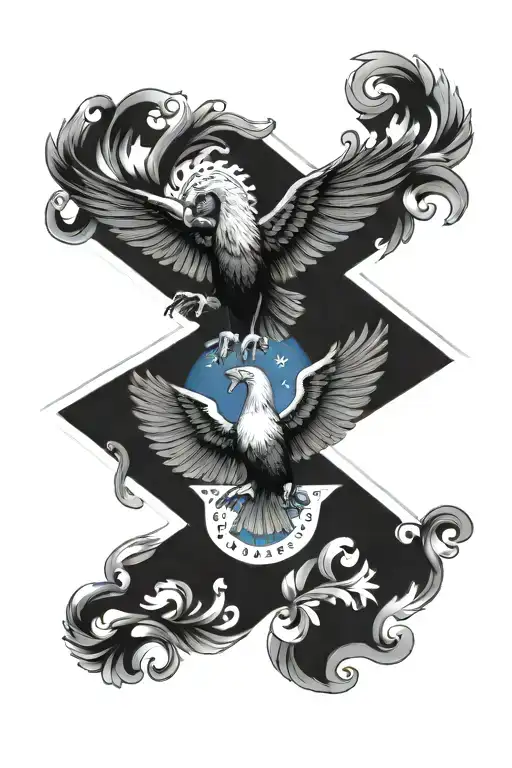 Nicaragua Flag Emblem With Quetzal Bird