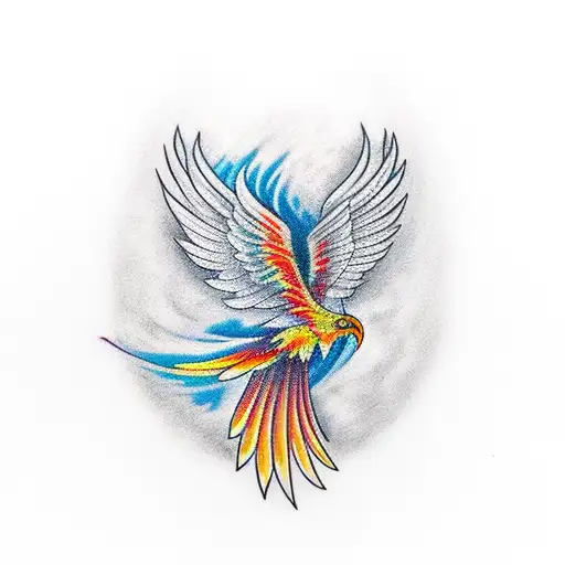 Phoenix With Losing Feather