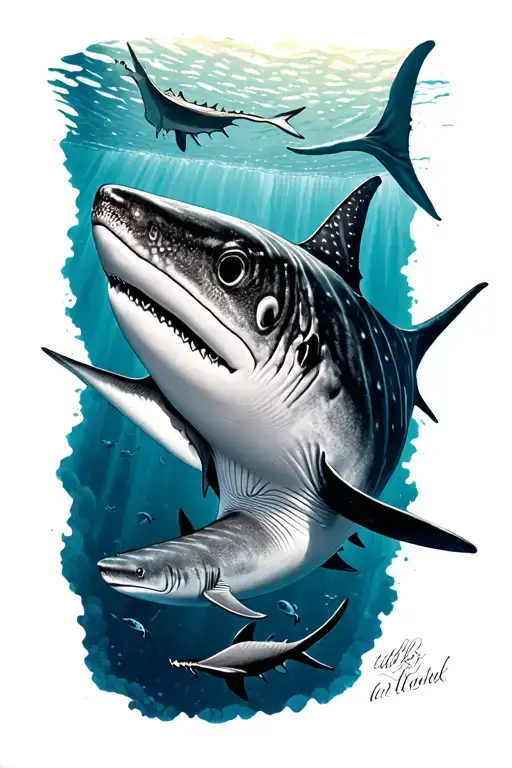 Marine World Pulp Manta Ray Whale Shark A