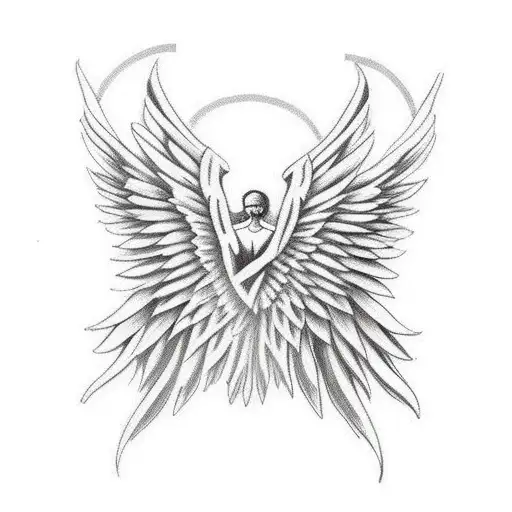 Angel With Wings For Under Bicep Tattoo Make It Unique Armenian Style