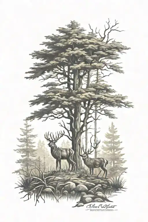 Forest With Hunting