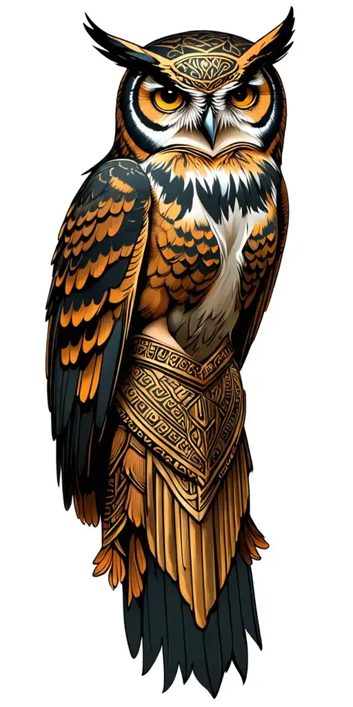 Athena Greek Goddess Owl Wearing
