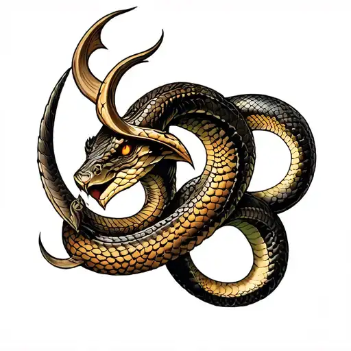 Snake Viking Warrior