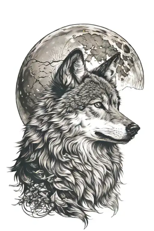 Wolf Howling At The Moon