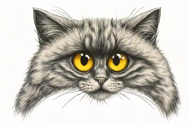 Pupil Yellow British Cat Eyes