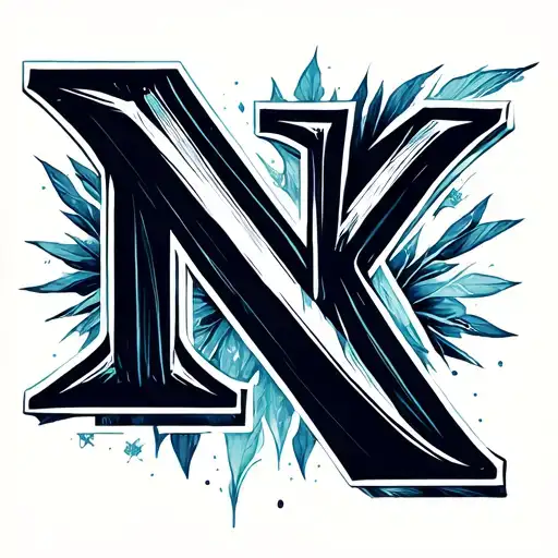 Letters N K Separated By A Point With The Number 12 In The Background